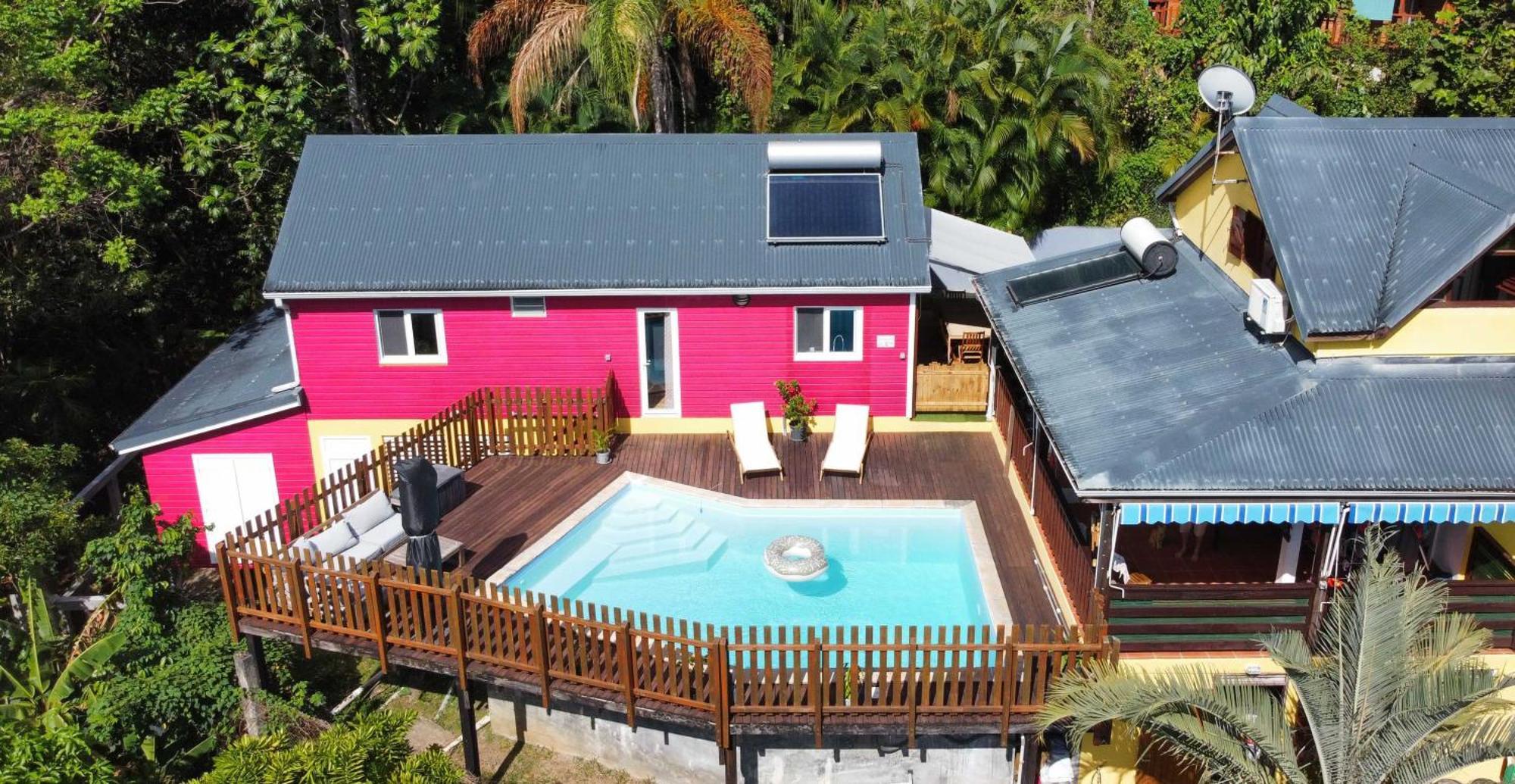Kaz Kalina - Gites Avec Piscine Partagee Bouillante Exterior foto